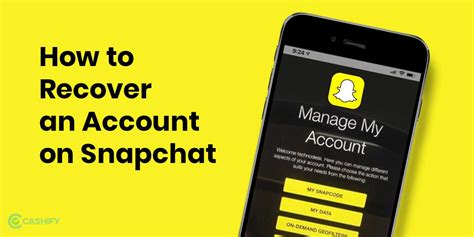 recover snapchat account